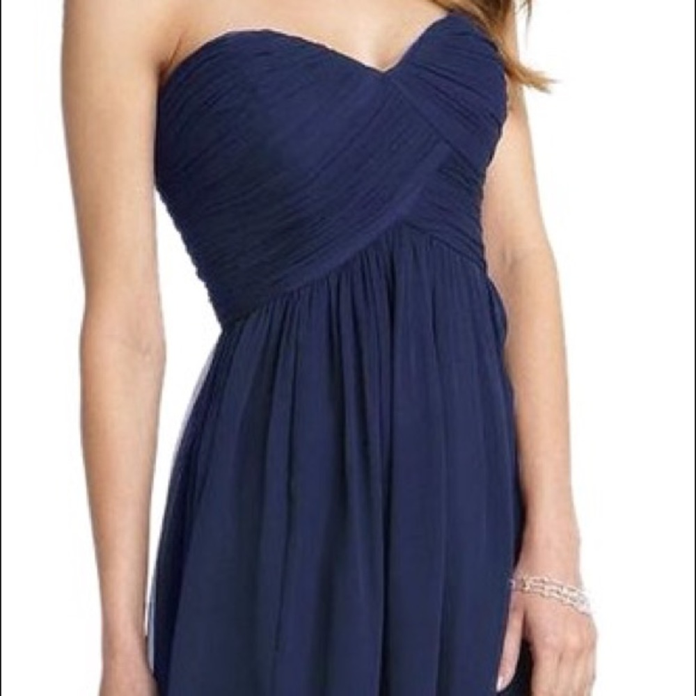 Navy Donna Morgan Bridesmaid Dress Size 4